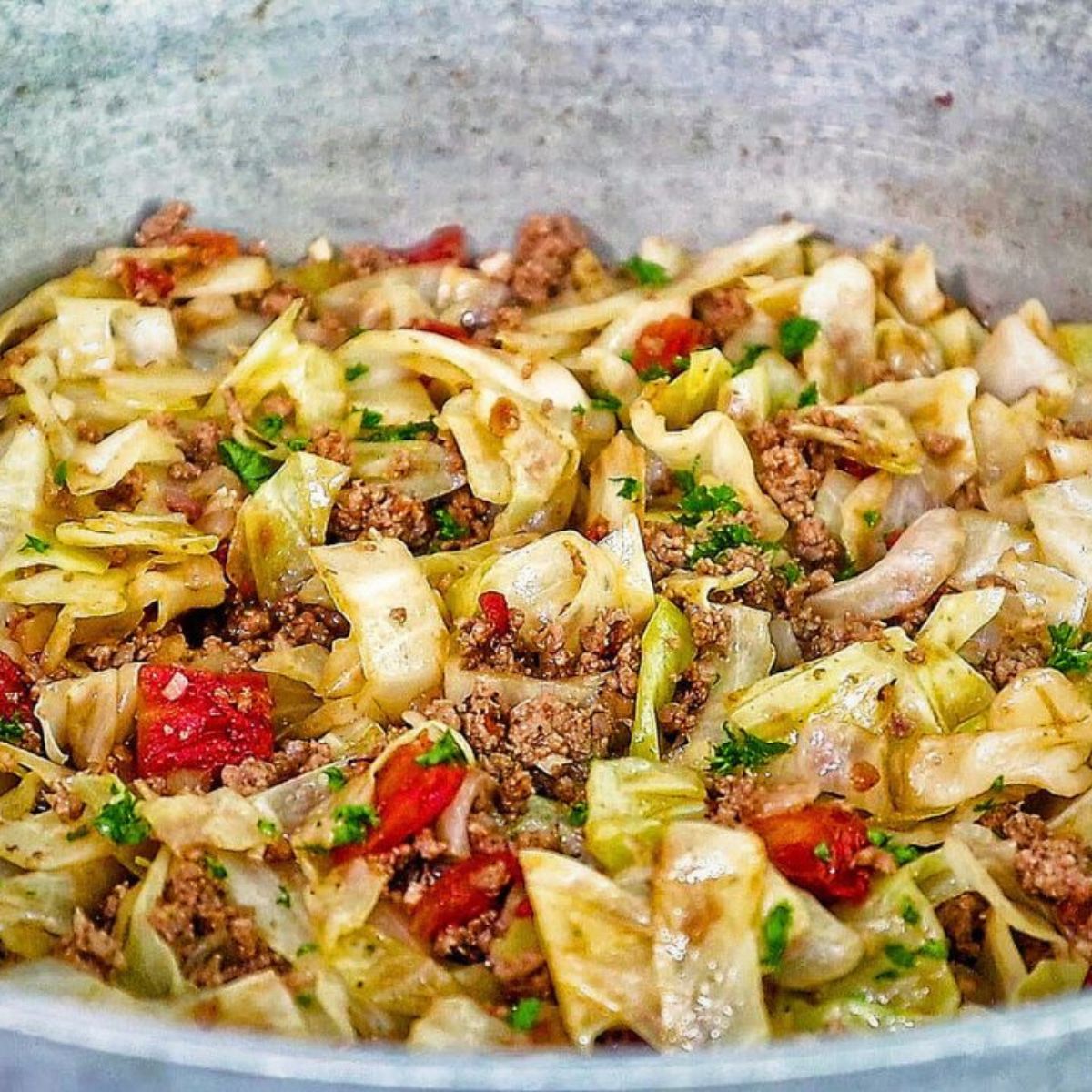 Cabbage and Ground Beef
