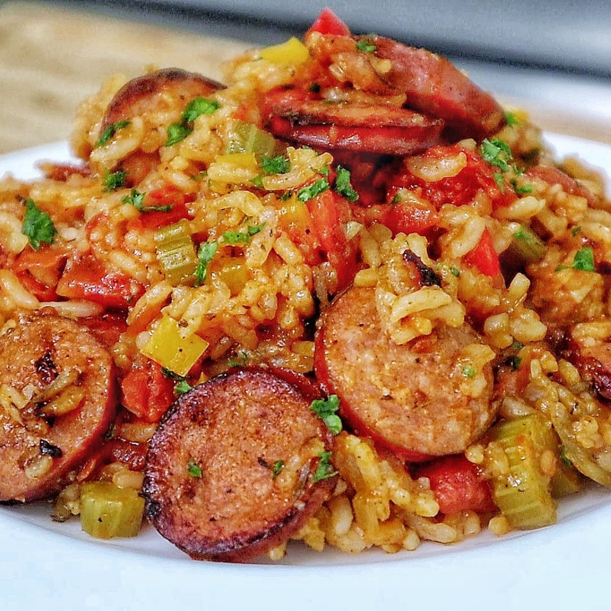 Cajun Sausage and Rice Skillet