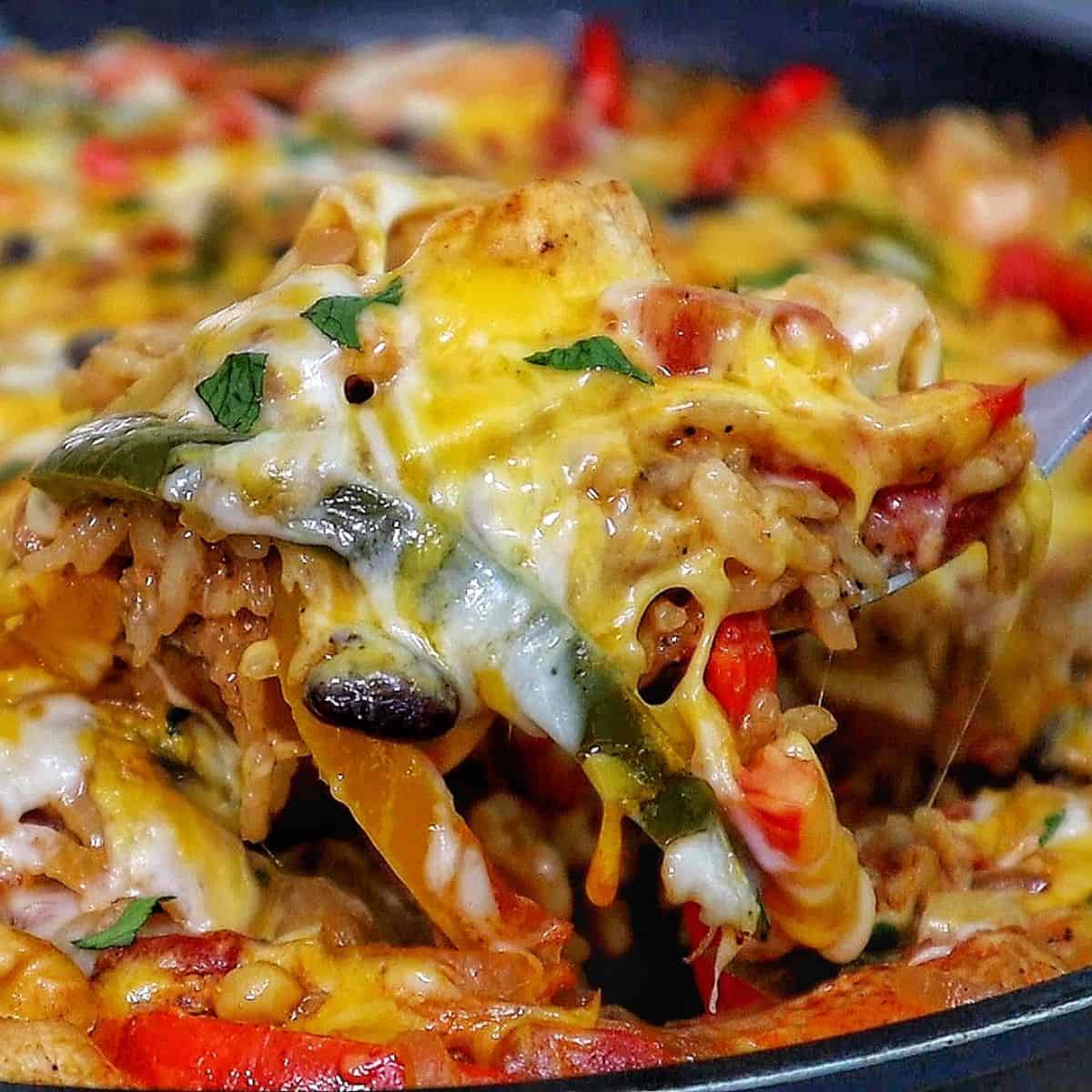 Chicken Fajita Rice Casserole