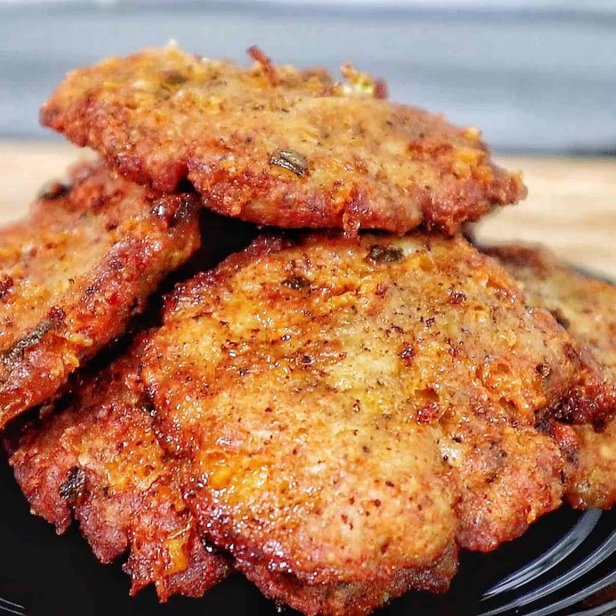Cheesy Chicken Fritters