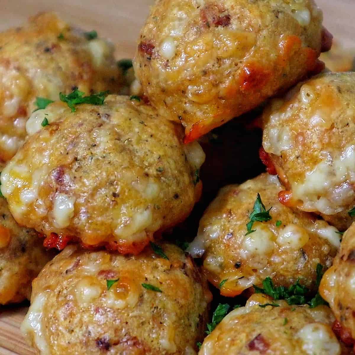 Parmesan Mozzarella Bacon Bites
