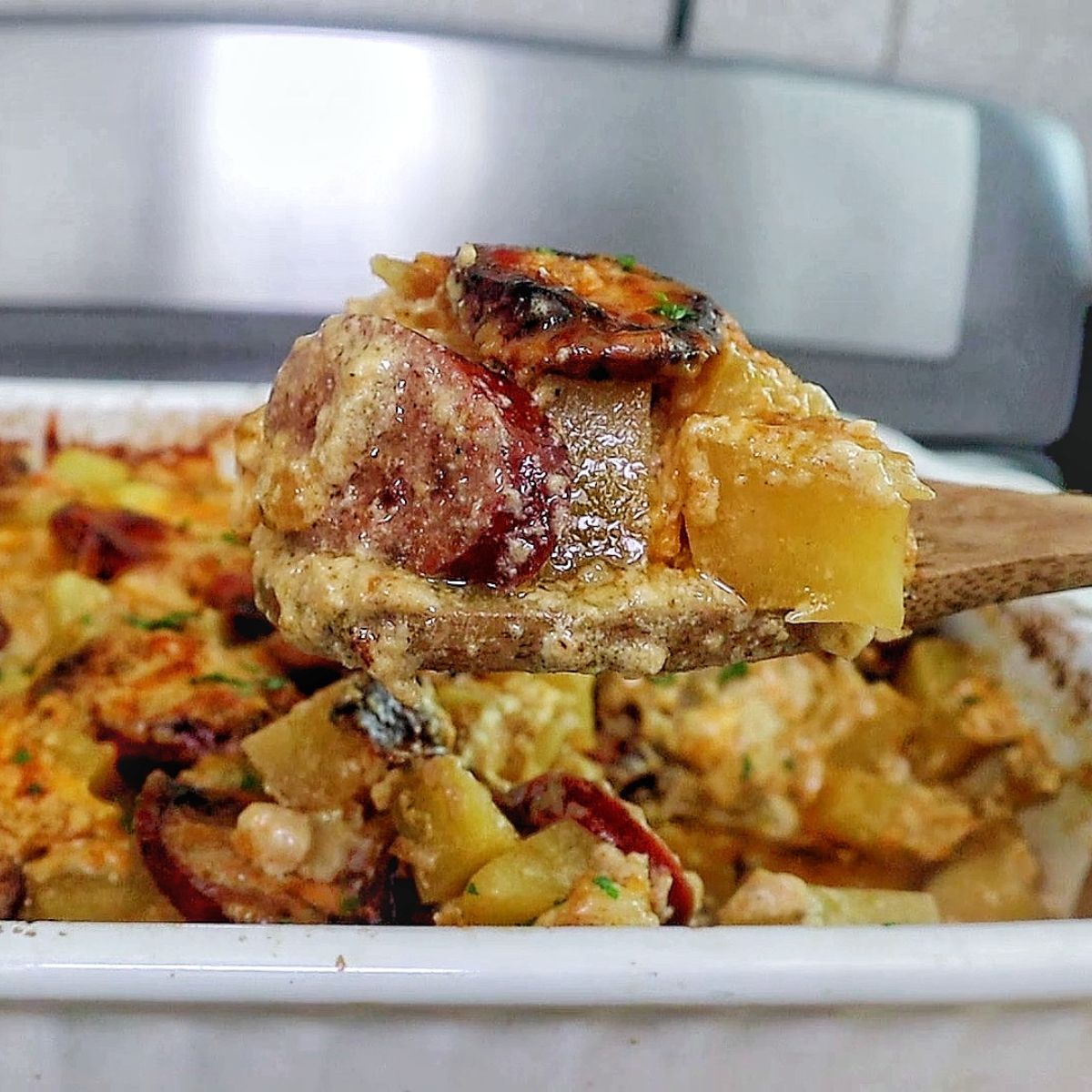 Cheesy Sausage and Potatoes