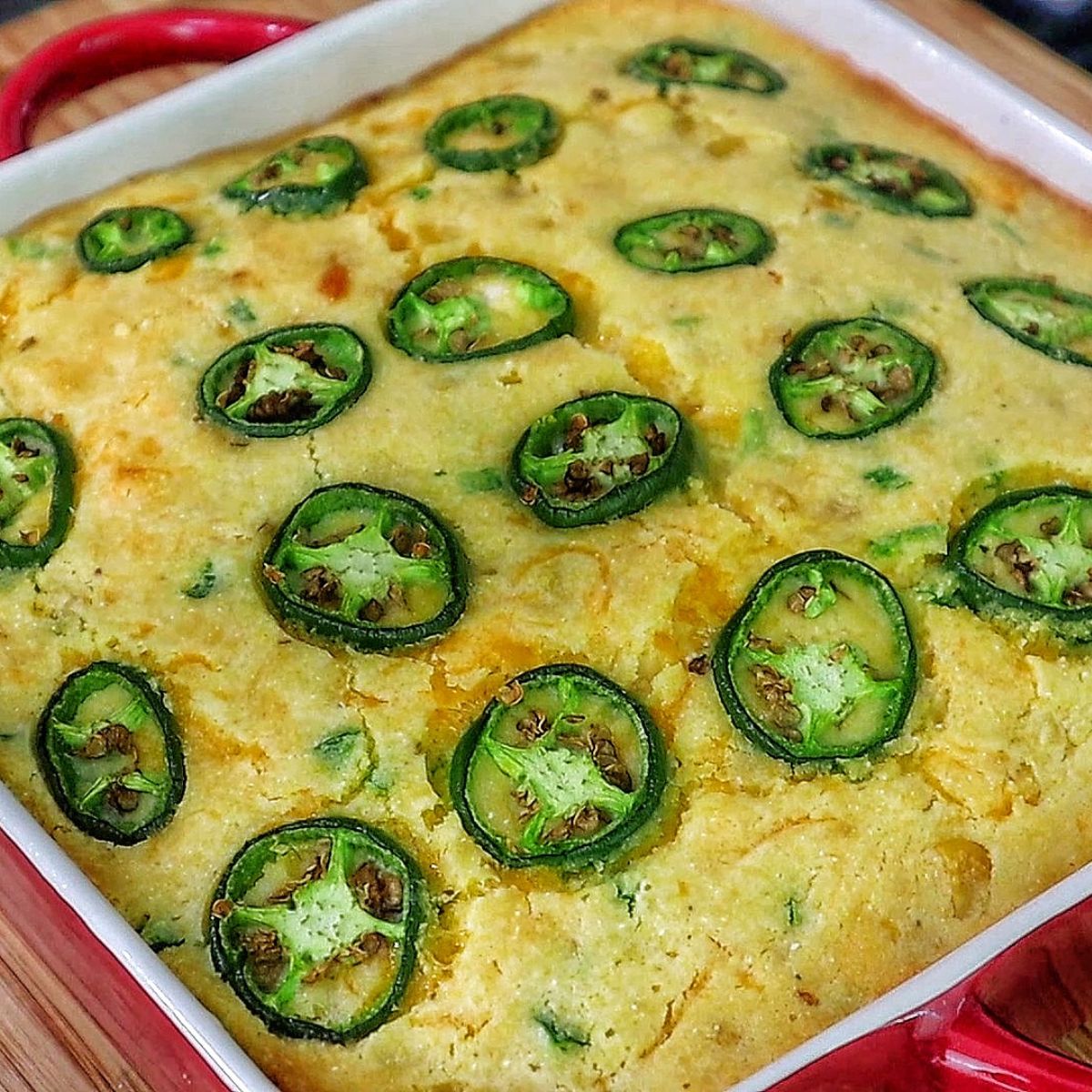 Cheesy Jalapeno Cornbread /w Lime Honey Glaze