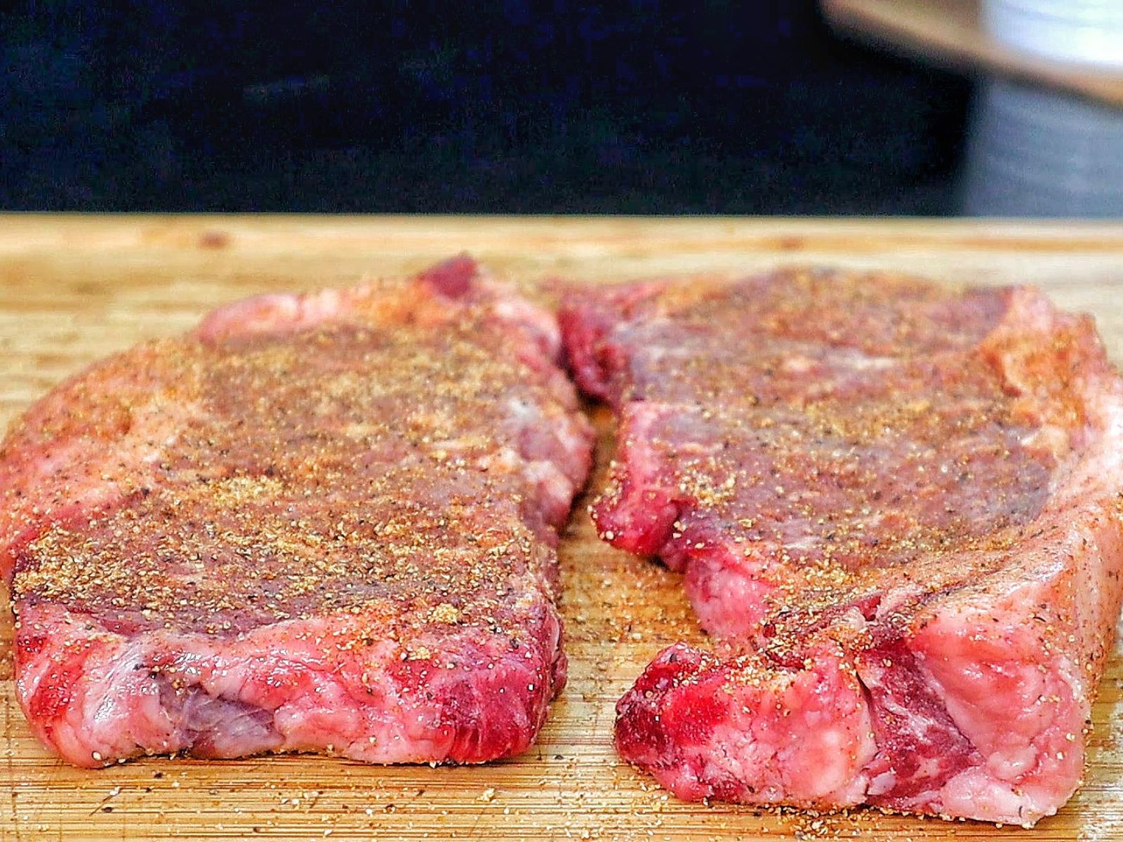 Perfectly grilled sirloin steak sliced medium-rare with a juicy pink center.