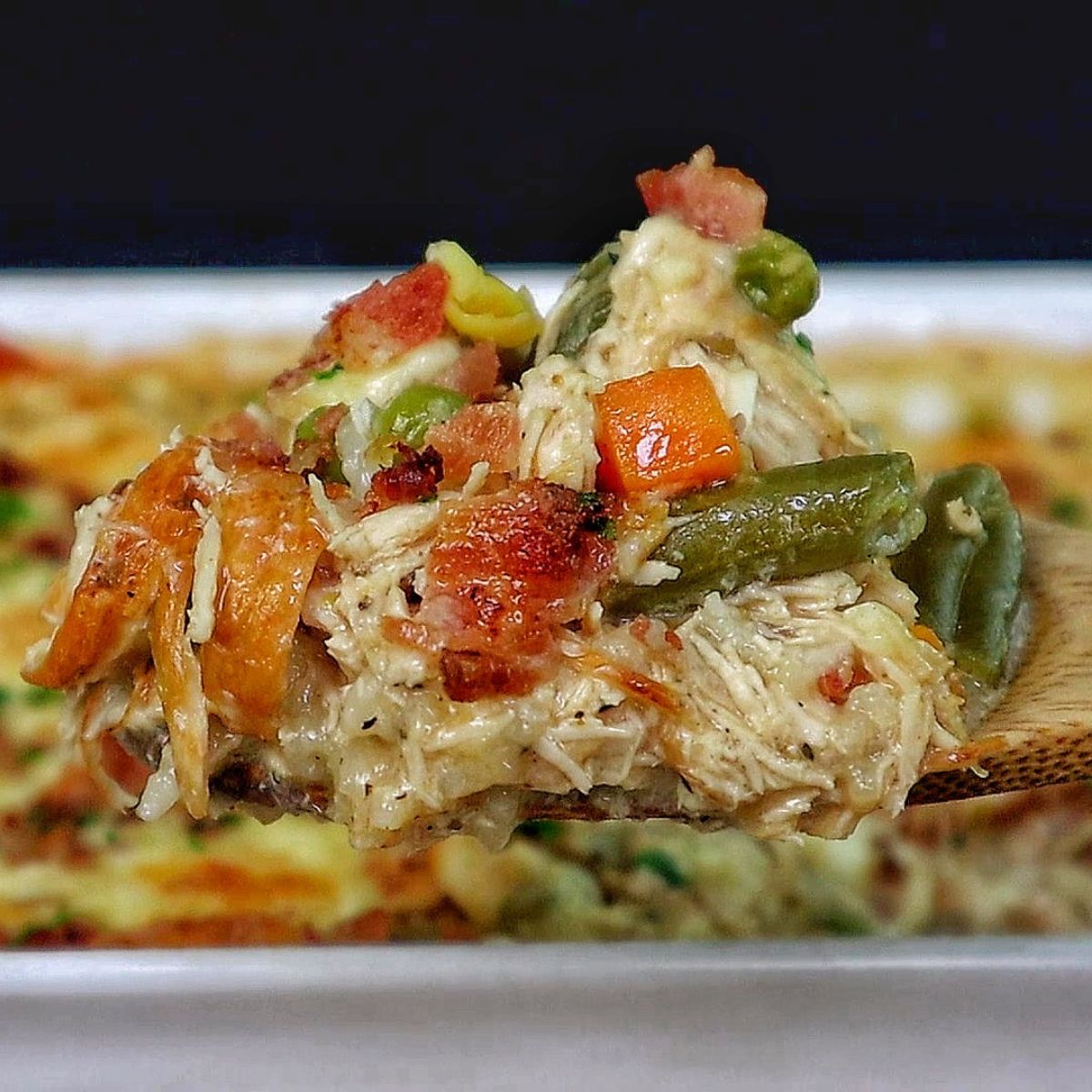 Chicken Alfredo Rice Casserole